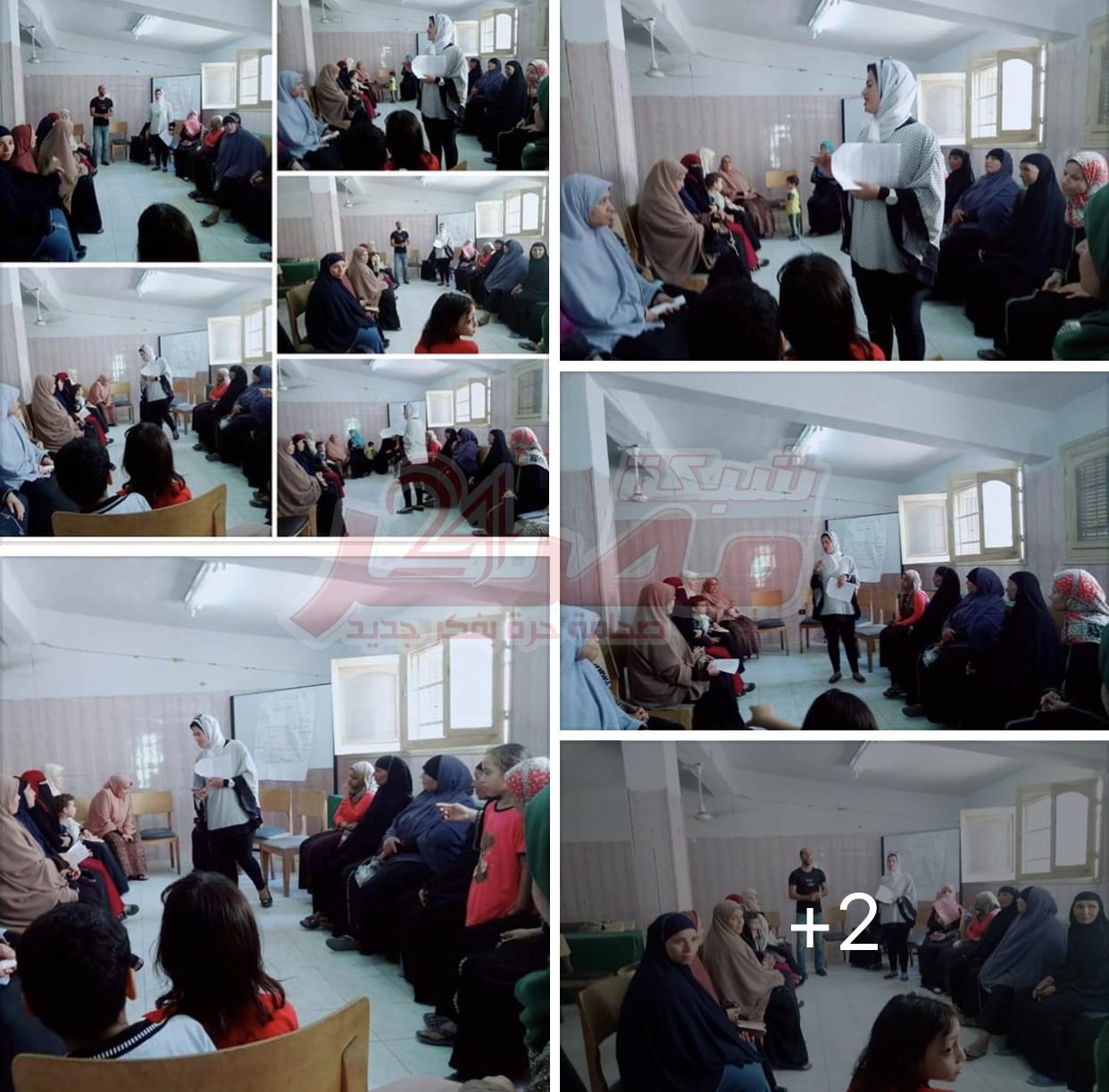 اللقاء الثاني علي التوالي لمدرسة السيدات في قرية ابوكساه. ابشواي.الفيوم