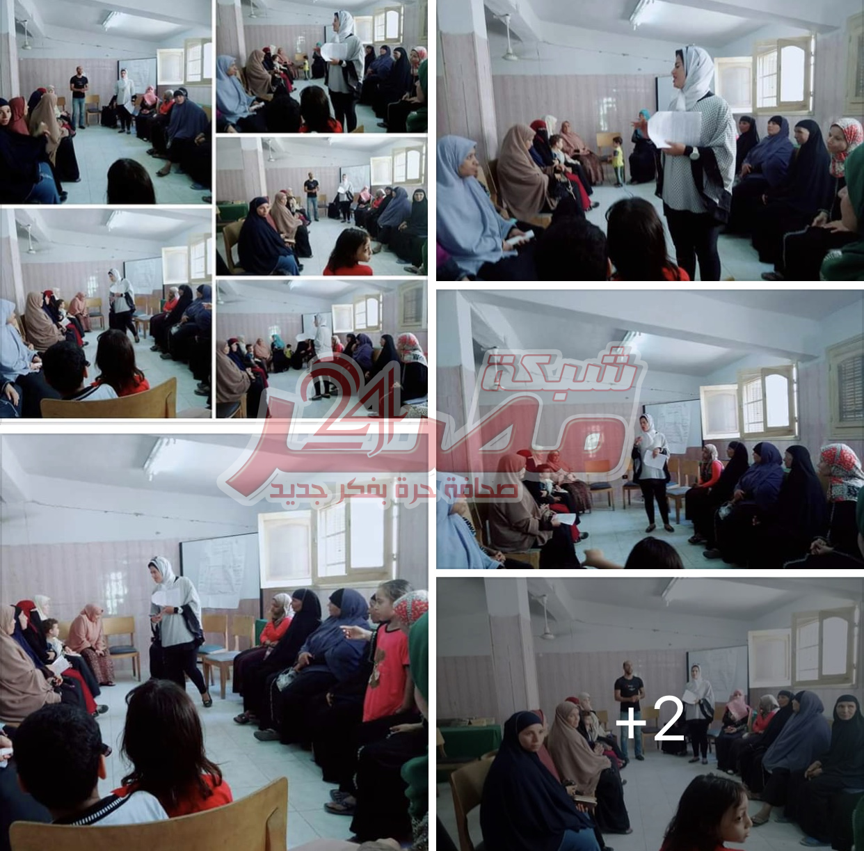 اللقاء الثاني علي التوالي لمدرسة السيدات في قرية ابوكساه. ابشواي.الفيوم